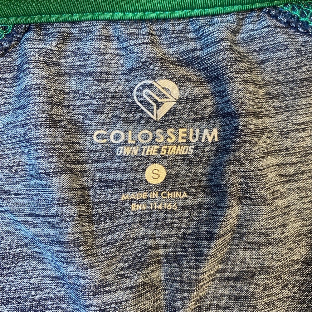 Colosseum Notre Dame Fighting Irish Women's Size S Gray 1/4 Zip Long Sleeve - Picture 8 of 9